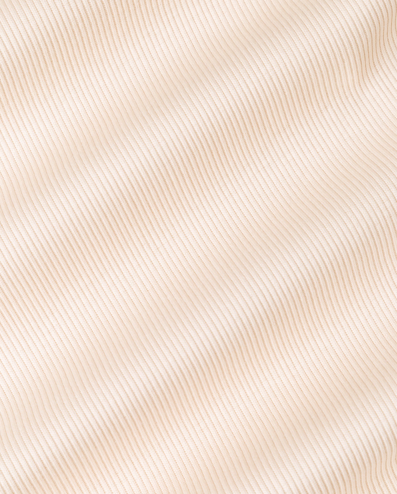 The IVY OAK KRISTYNA Dress features beige ribbed knit fabric with soft, wavy vertical lines for a chic textured look—ideal for a stylish, flared silhouette.