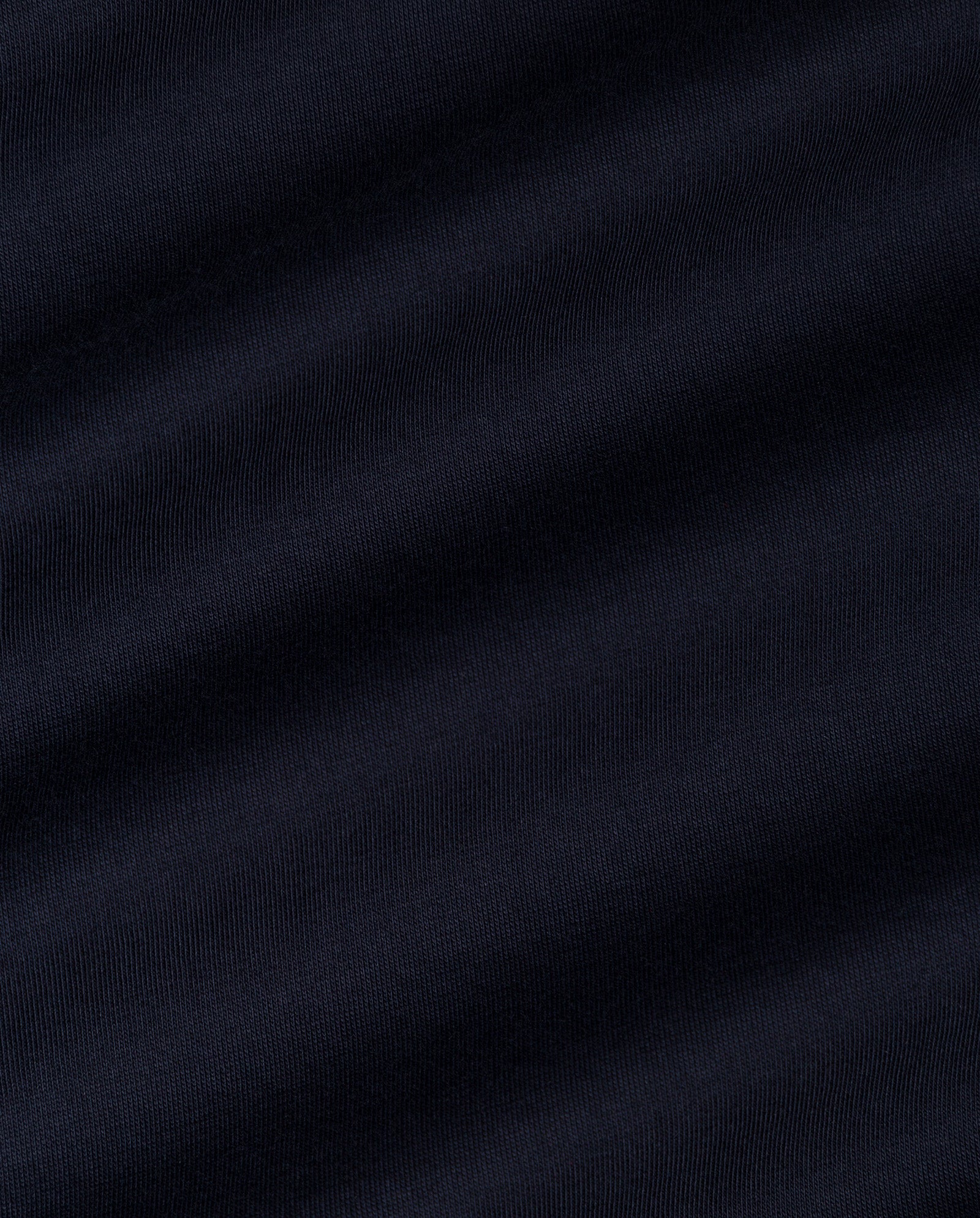 Close-up of dark navy blue fabric with subtle horizontal ribbed texture and soft light shading, echoing the fitted silhouette of the IVY OAK FRANZISKA Jersey Dress.