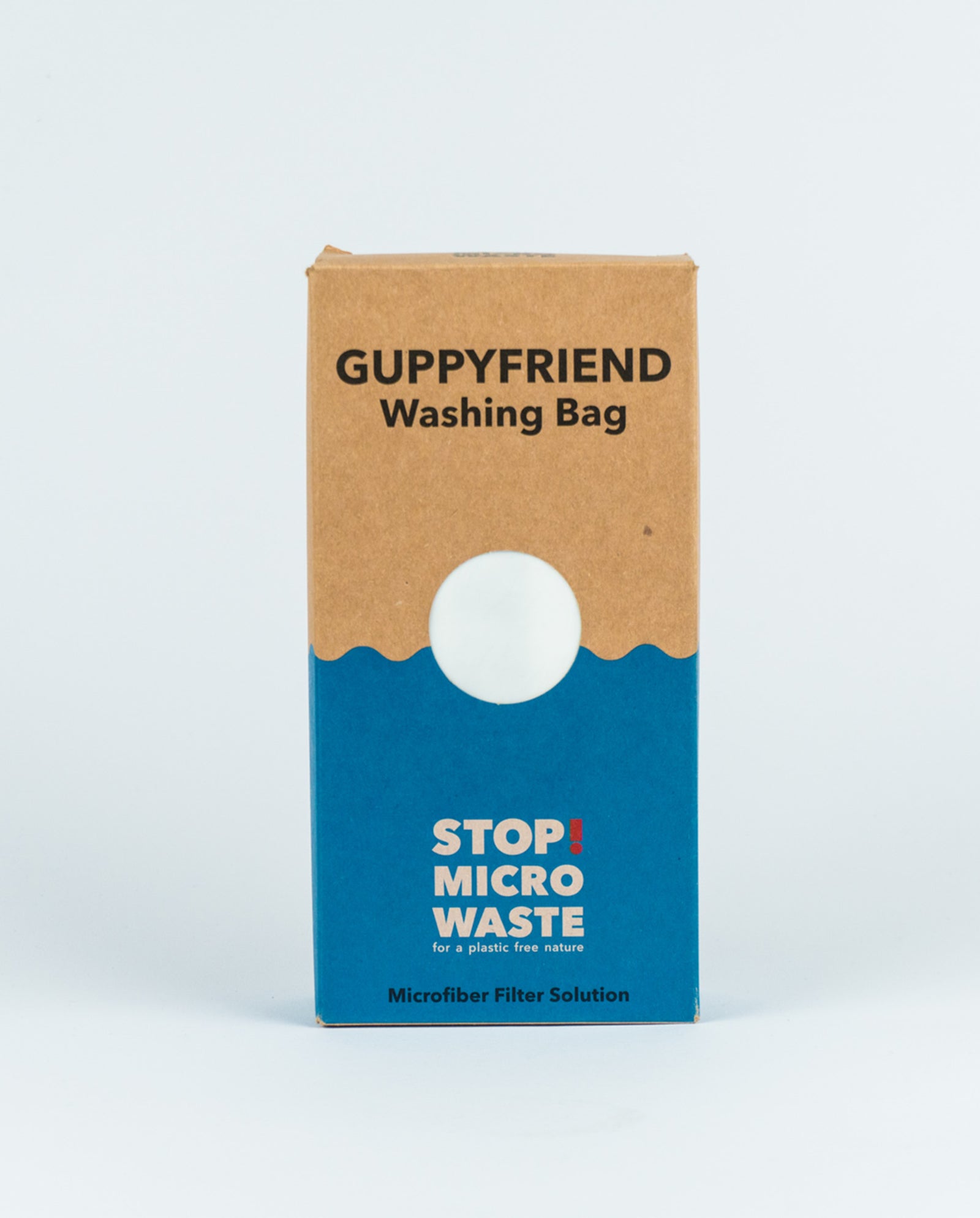 The IVY OAK GuppyFriend Washbag comes in a bright white box, ideal for accessories, and features a durable polyamide Stop Micro Waste microfiber filter solution.