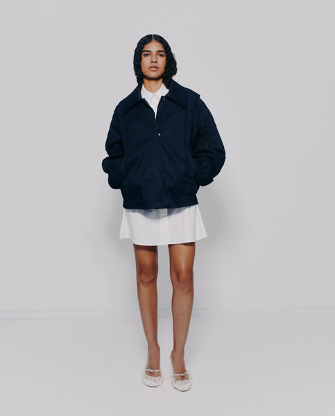 JANE ROSE Jacket Dark Navy | Lightweight Bomber Jacket