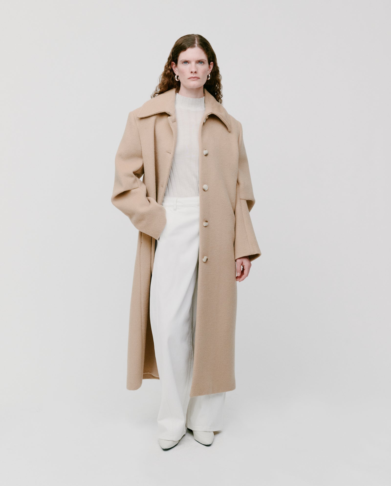 mei 新品　IVY&OAK ウールガウンコート Beams　キャメル M 二子玉＃大人beams】昨年即完した人気ブランド＜IVY＆OAK