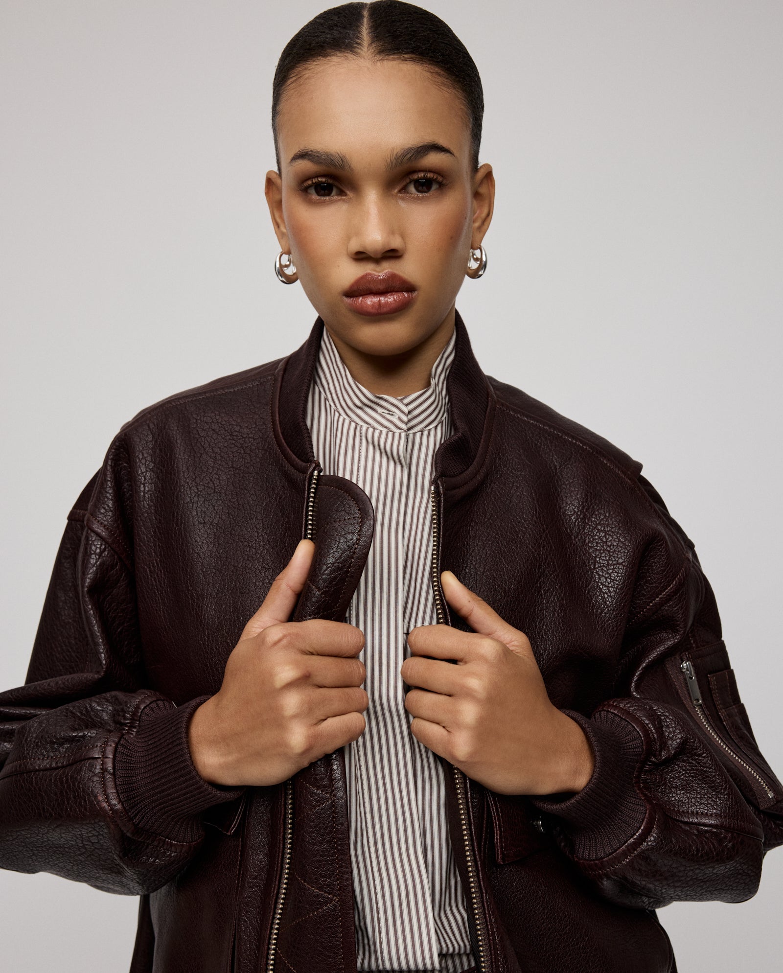 LARA Jacket red | Oversized Bomber Jacket